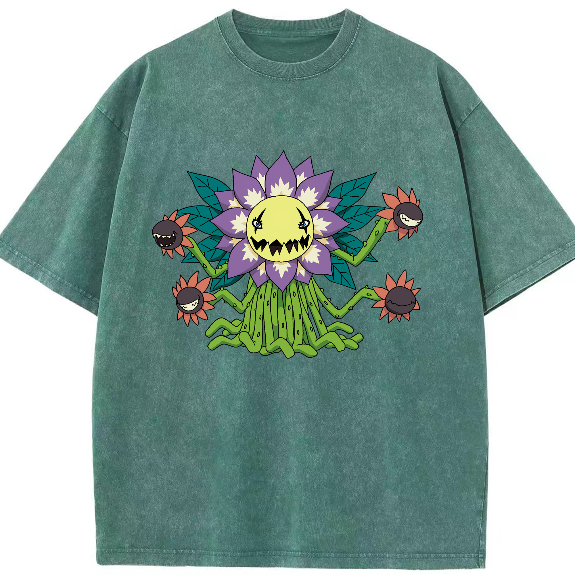 （画像用） Digimon デジタルモンスター/デジモン 綿100% ヴィンテージ風 半袖Tシャツ（フロントプリント）